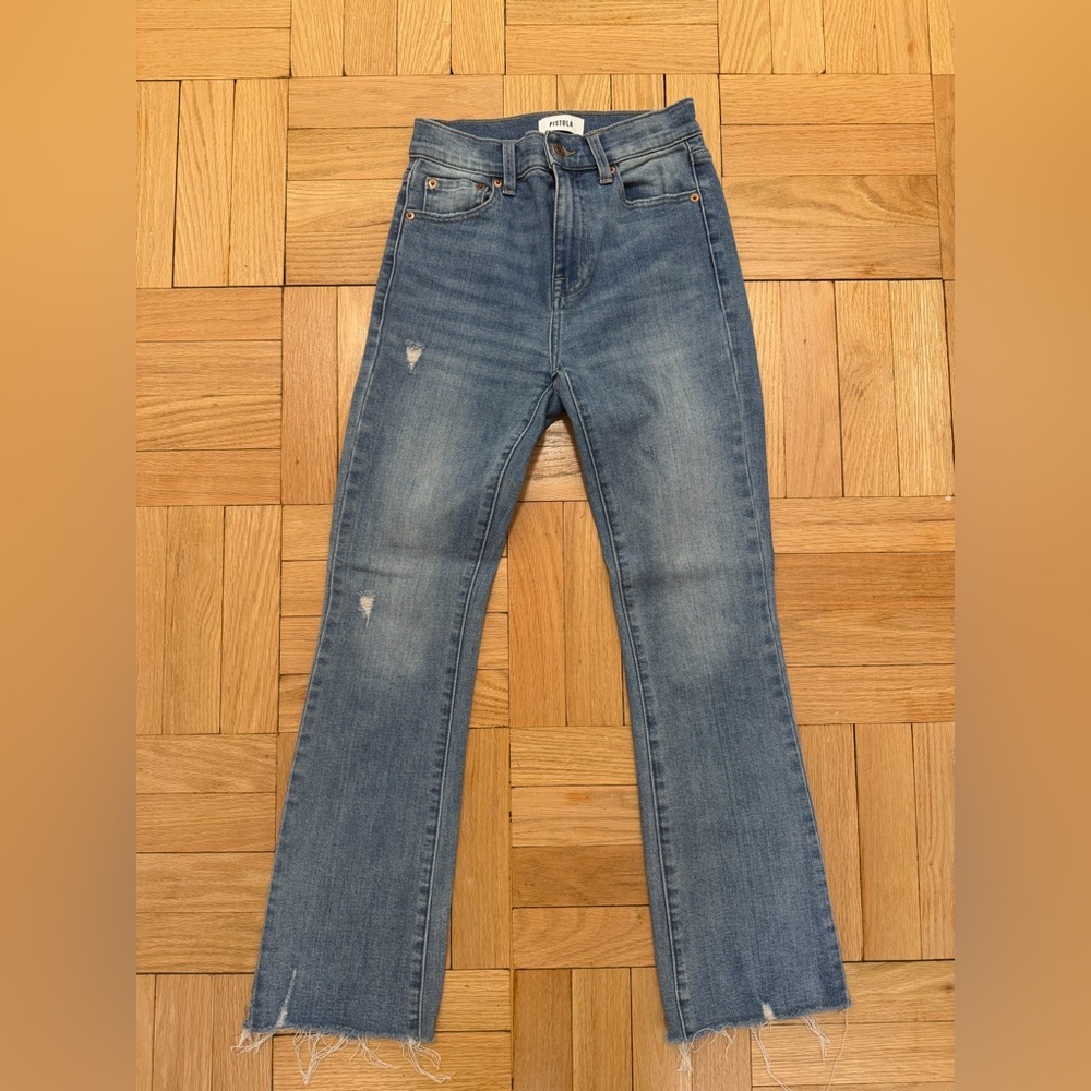 Pistola Lennon High Rise Cropped Boot Jeans in Zika Size 24
